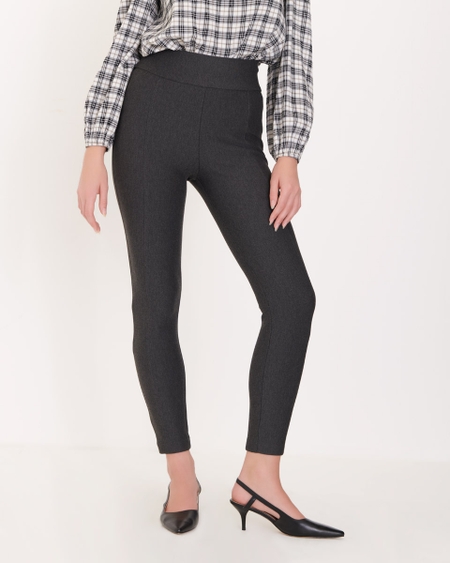 Leggings Gris Pretina Ancha
