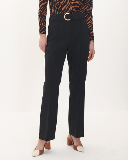 Pantalón Acampanado Tiro Alto Negro
