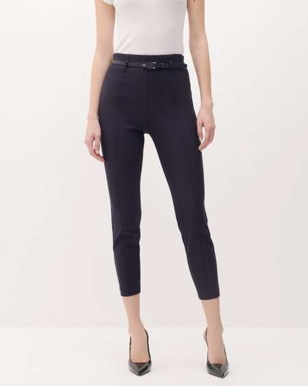 Leggings Azul Marino Tiro Alto Con Cinturón