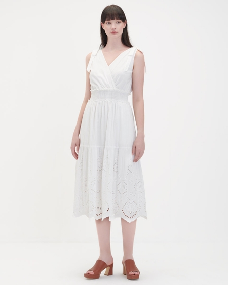 Maxi Vestido Cenefa Bordada