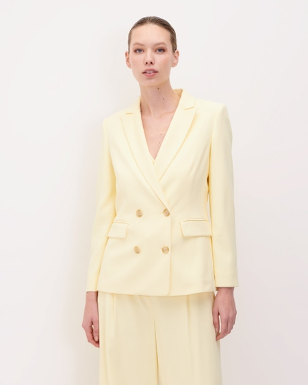 Blazer Amarillo Cruzado Corte Francés