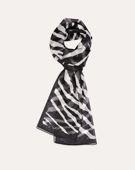 Pashmina Chifón Animal Print Cebra